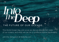 Into The Deep Postcard