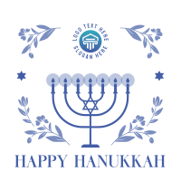 Hanukkah Candles Linkedin Post