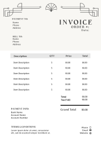 Elegant Deco Invoice Design