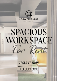 Spacious Space Rental Poster