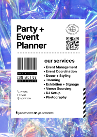 Fun Party Planner Poster