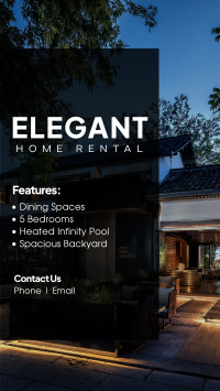 Elegant Home Rental Facebook Story