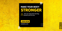 Make Your Body Stronger Twitter Post