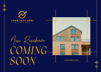 New Residence Coming Soon Postcard