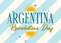 Argentina Revolution Day Postcard example 4