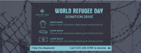 World Refugee Day Donation Drive Facebook Cover