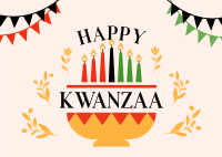 Kwanzaa Banners Postcard