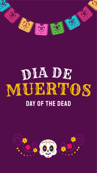 Festive Dia De Los Muertos Facebook Story