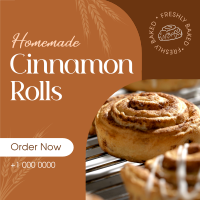 Homemade Cinnamon Rolls Instagram Post Image Preview