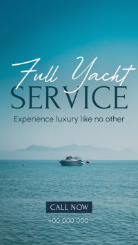 Serene Yacht Services Instagram Reel Image Preview