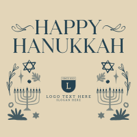 Peaceful Hanukkah Instagram Post
