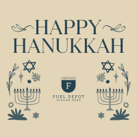 Peaceful Hanukkah Instagram Post Image Preview