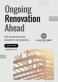 Ongoing House Renovation Flyer