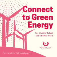 Green Energy Silhouette Instagram Post Image Preview