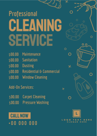 The Best Cleaning Company Menu