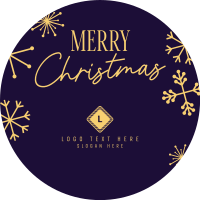 Merry Christmas Snowflake Instagram Profile Picture