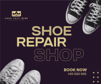 Brutalist Shoe Repair Facebook Post Design