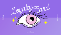 Eyelash Loyalty Business Card Design