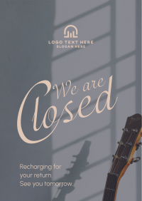 We're Closed Flyer