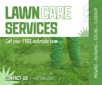 Professional Lawn Services Facebook Post Design