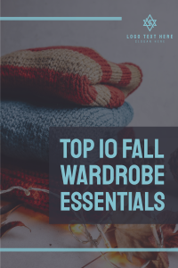 Fall Wardrobe Essentials Pinterest Pin