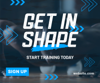 Fitness Training Facebook Post Design