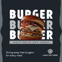 Free Burger Special Linkedin Post