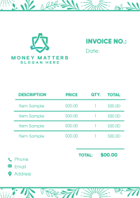 Floral Invoice