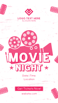 Movie Night Tickets Instagram Reel