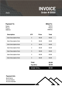 Handyman Invoice example 3