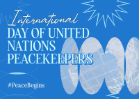 UN Peacekeepers Day Postcard