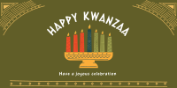 Kwanzaa Candles Twitter Post