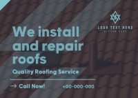 Quality Roof Service Postcard