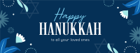 Elegant Hanukkah Night Facebook Cover