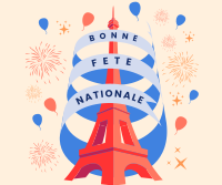 Bastille Day Celebration Facebook Post