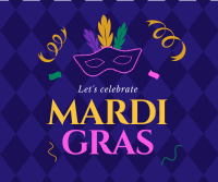 Mardi Gras Celebration Facebook Post