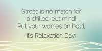 Wavy Relaxation Day Twitter Post