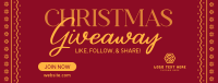 Christmas Giveaway Promo Facebook Cover