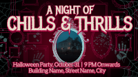 Modern Nostalgia Halloween Party Facebook Event Cover