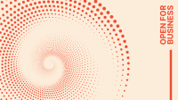 Halftone Spiral Conch Facebook Event Cover