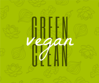 Green Clean and Vegan Facebook Post