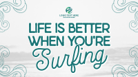 Retro Minimalist Surfing Animation