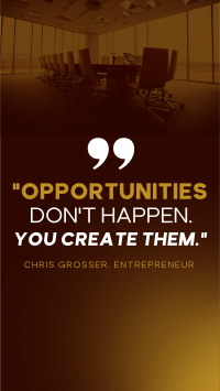 Business Opportunities Quote Instagram Story