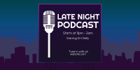 Late Night Podcast Twitter Post