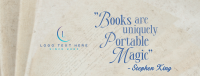 Book Lover Facebook Cover example 3