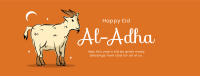 Eid Al Adha Goat Facebook Cover Image Preview