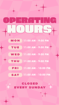 Quirky Operating Hours Instagram Story