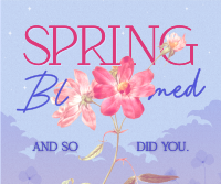 Spring Bloom Quote Facebook Post