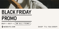 Black Friday Bold Modern  Twitter Post Design