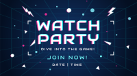 Futuristic Watch Party Animation